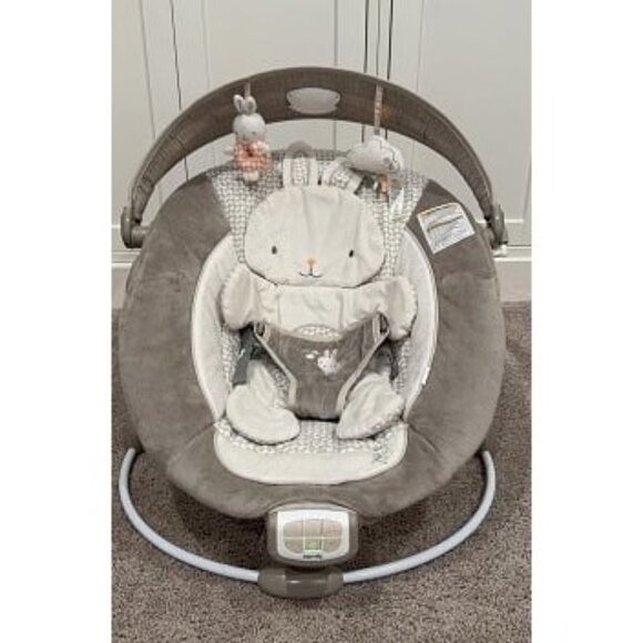 New InLighten Baby Bouncer Infant Seat with Light Up -Toy Bar, Vibrations - Picture 1 of 2